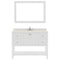 Modern Fittings Winterfell 48" Single Bath Vanity with Dazzle White Quartz Top and Round Sink