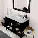 Modern Fittings Winterfell 48" Single Bath Vanity with Dazzle Quartz Top and Square Sink