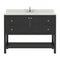 Modern Fittings Winterfell 48" Single Bath Vanity with Dazzle Quartz Top and Square Sink