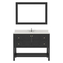 Modern Fittings Winterfell 48" Single Bath Vanity with Dazzle Quartz Top and Square Sink