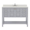 Modern Fittings Winterfell 48" Single Bath Vanity with Dazzle Quartz Top and Square Sink