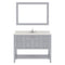 Modern Fittings Winterfell 48" Single Bath Vanity with Dazzle Quartz Top and Square Sink