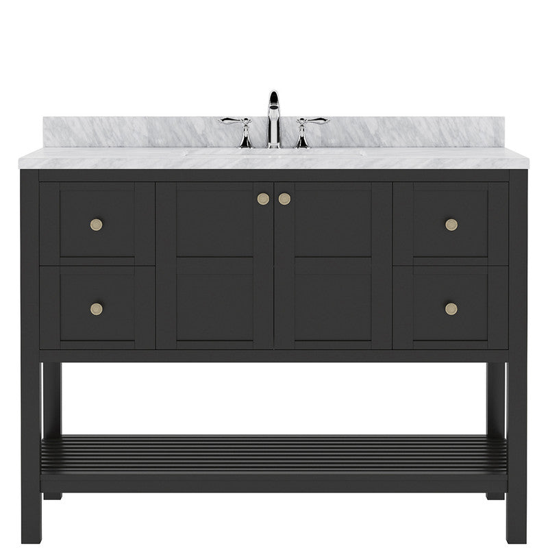 Modern Fittings Winterfell 48" Single Bath Vanity with Marble Top and Round Sink