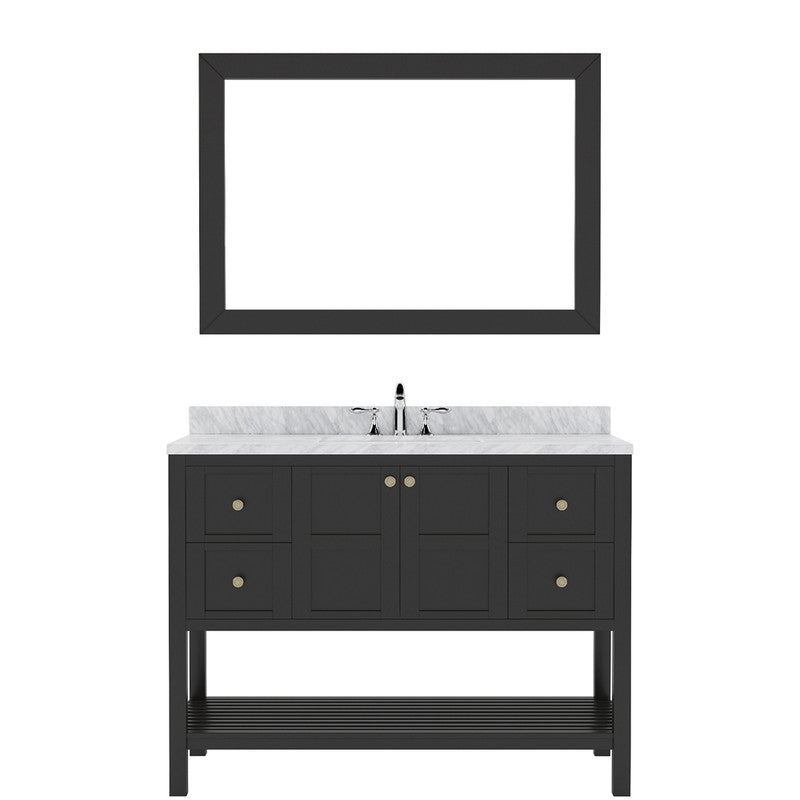 Modern Fittings Winterfell 48" Single Bath Vanity with Marble Top and Round Sink