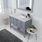 Modern Fittings Winterfell 48" Single Bath Vanity with Marble Top and Round Sink Faucet