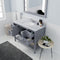 Modern Fittings Winterfell 48" Single Bath Vanity with Marble Top and Round Sink Faucet