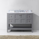 Modern Fittings Winterfell 48" Single Bath Vanity with Marble Top and Round Sink