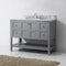 Modern Fittings Winterfell 48" Single Bath Vanity with Marble Top and Round Sink