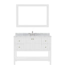 Modern Fittings Winterfell 48" Single Bath Vanity with Marble Top and Round Sink Faucet