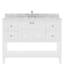 Modern Fittings Winterfell 48" Single Bath Vanity with Marble Top and Square Sink