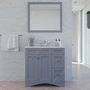 Modern Fittings Elise 36" Single Bath Vanity with Calacatta Quartz Top and Round Sink