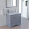 Modern Fittings Elise 36" Single Bath Vanity with Calacatta Quartz Top and Round Sink