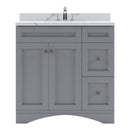 Modern Fittings Elise 36" Single Bath Vanity with Calacatta Quartz Top and Round Sink