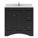 Modern Fittings Elise 36" Single Bath Vanity with Calacatta Quartz Top and Square Sink