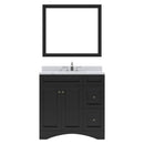 Modern Fittings Elise 36" Single Bath Vanity with Calacatta Quartz Top and Square Sink Faucet