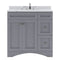 Modern Fittings Elise 36" Single Bath Vanity with Calacatta Quartz Top and Square Sink