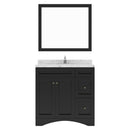 Modern Fittings Elise 36" Single Bath Vanity with Cultured Marble Quartz Top and Round Sink