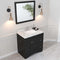 Modern Fittings Elise 36" Single Bath Vanity with Cultured Marble Quartz Top and Square Sink Faucet