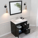 Modern Fittings Elise 36" Single Bath Vanity with Cultured Marble Quartz Top and Square Sink