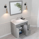 Modern Fittings Elise 36" Single Bath Vanity with Cultured Marble Quartz Top and Square Sink