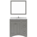 Modern Fittings Elise 36" Single Bath Vanity with Cultured Marble Quartz Top and Square Sink