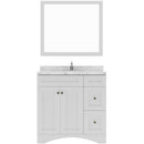 Modern Fittings Elise 36" Single Bath Vanity with Cultured Marble Quartz Top and Square Sink