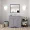 Modern Fittings Elise 36" Single Bath Vanity with White Marble Top and Round Sink