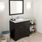 Modern Fittings Elise 36" Single Bath Vanity in Espresso with White Marble Top and Square Sink