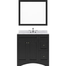 Modern Fittings Elise 36" Single Bath Vanity with Marble Top and Square Sink Faucet