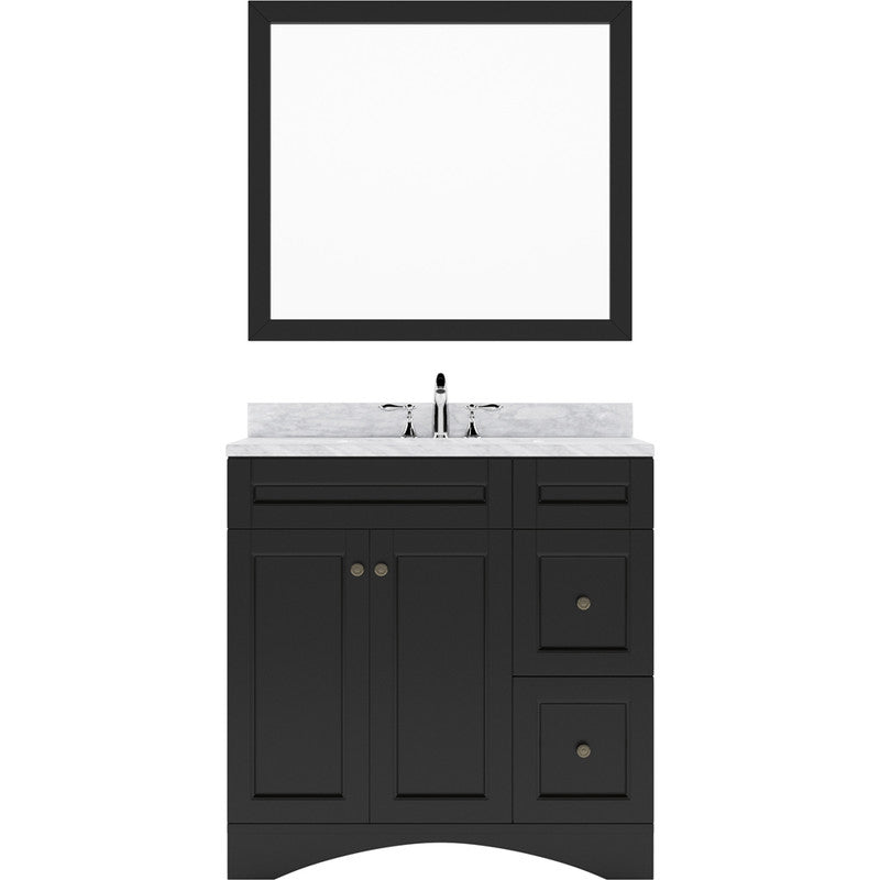 Modern Fittings Elise 36" Single Bath Vanity with Marble Top and Square Sink Faucet