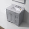 Modern Fittings Elise 36" Single Bath Vanity with Marble Top and Square Sink Faucet