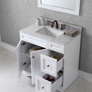 Modern Fittings Elise 36" Single Bath Vanity with Marble Top and Square Sink Faucet