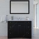 Modern Fittings Elise 48" Single Bath Vanity with Calacatta Quartz Top and Round Sink Faucet