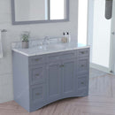 Modern Fittings Elise 48" Single Bath Vanity with Calacatta Quartz Top and Round Sink