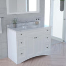 Modern Fittings Elise 48" Single Bath Vanity with Calacatta Quartz Top and Round Sink Faucet