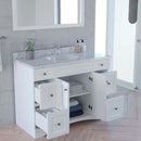 Modern Fittings Elise 48" Single Bath Vanity with Calacatta Quartz Top and Round Sink