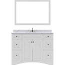 Modern Fittings Elise 48" Single Bath Vanity with Calacatta Quartz Top and Round Sink Faucet