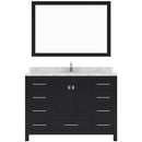 Modern Fittings Elise 48" Single Bath Vanity with Calacatta Quartz Top and Square Sink