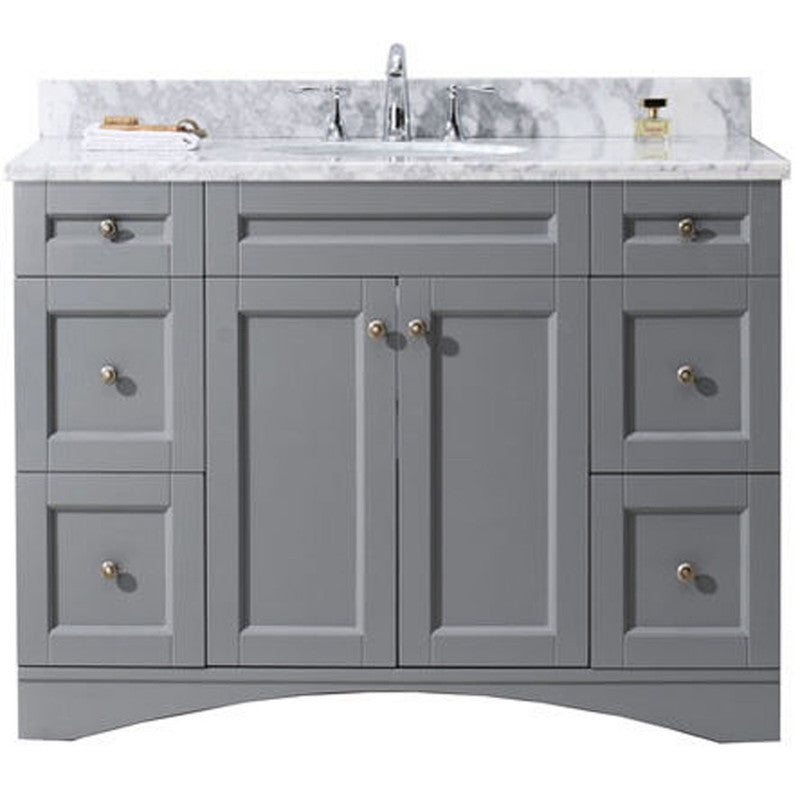 Modern Fittings Elise 48" Single Bath Vanity with Calacatta Quartz Top and Square Sink