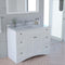 Modern Fittings Elise 48" Single Bath Vanity with Calacatta Quartz Top and Square Sink Faucet