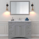 Modern Fittings Elise 48" Single Bath Vanity with Cultured Marble Quartz Top and Round Sink