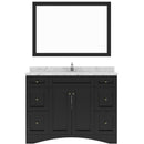 Modern Fittings Elise 48" Single Bath Vanity with Cultured Marble Quartz Top and Square Sink