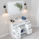 Modern Fittings Elise 48" Single Bath Vanity with Cultured Marble Quartz Top and Square Sink