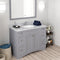 Modern Fittings Elise 48" Single Bath Vanity with White Marble Top and Round Sink