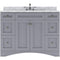 Modern Fittings Elise 48" Single Bath Vanity with White Marble Top and Round Sink