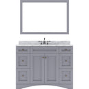 Modern Fittings Elise 48" Single Bath Vanity with White Marble Top and Round Sink