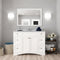 Modern Fittings Elise 48" Single Bath Vanity with White Marble Top and Round Sink