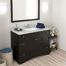 Modern Fittings Elise 48" Single Bath Vanity with Marble Top and Square Sink Faucet