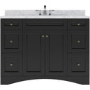 Modern Fittings Elise 48" Single Bath Vanity with Marble Top and Square Sink