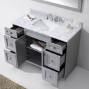 Modern Fittings Elise 48" Single Bath Vanity with Marble Top and Square Sink